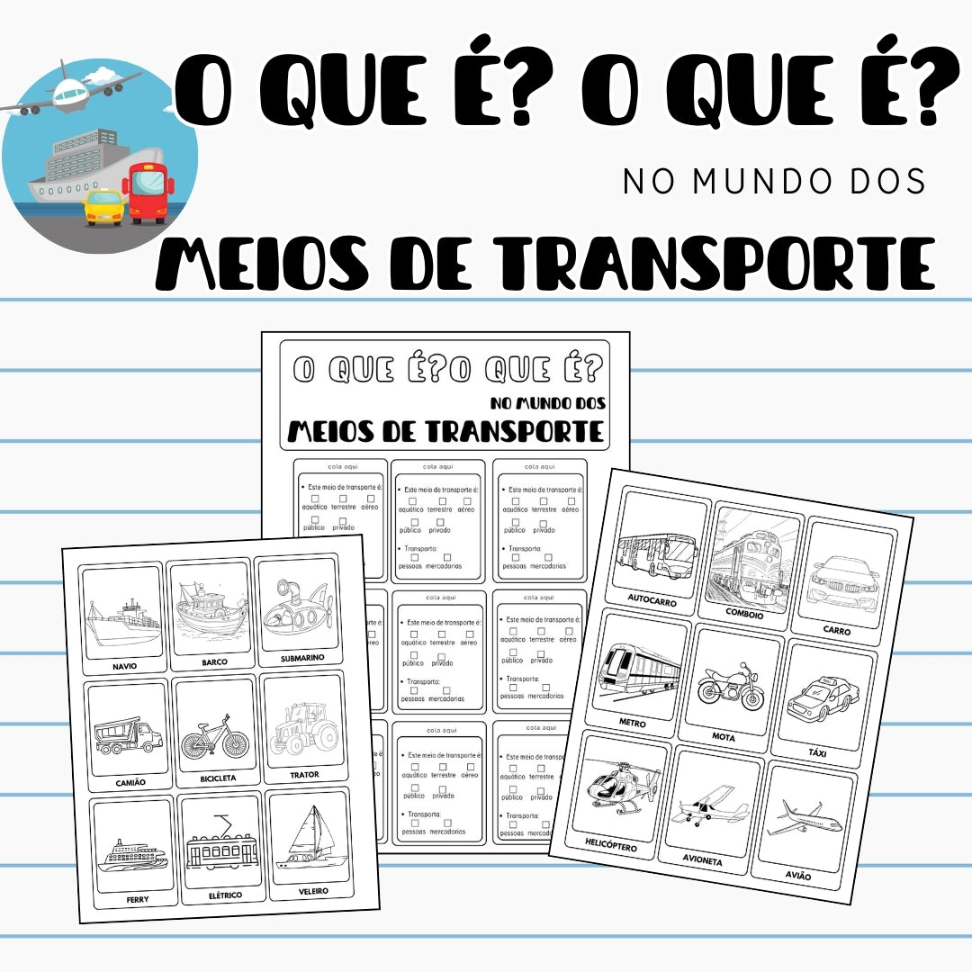 O que é? O que é? no mundo dos meios de transporte