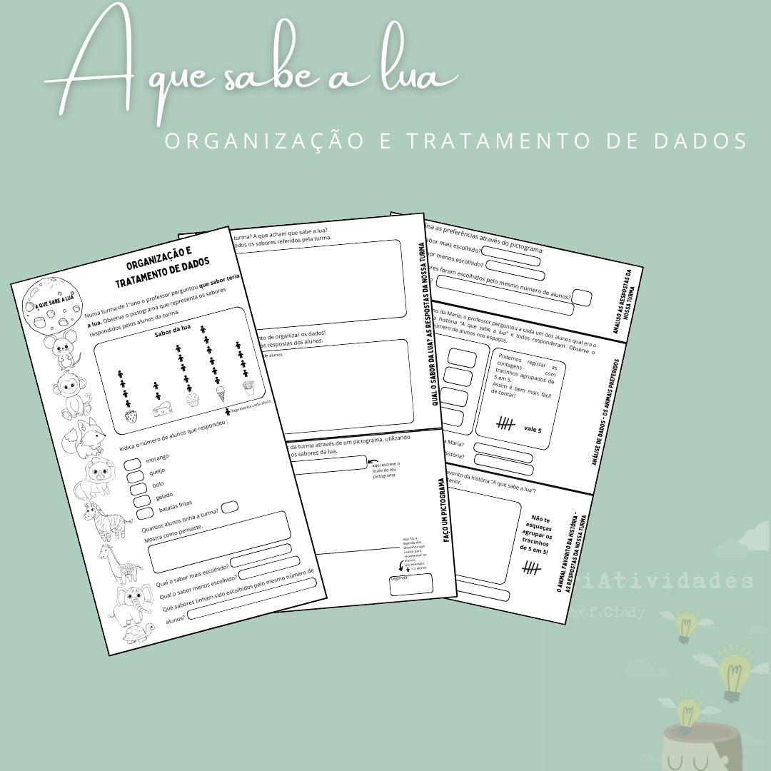 A que sabe a lua - Organização e Tratamento de Dados