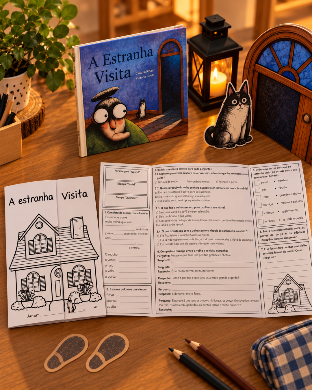 Guião de leitura "A estranha visita"