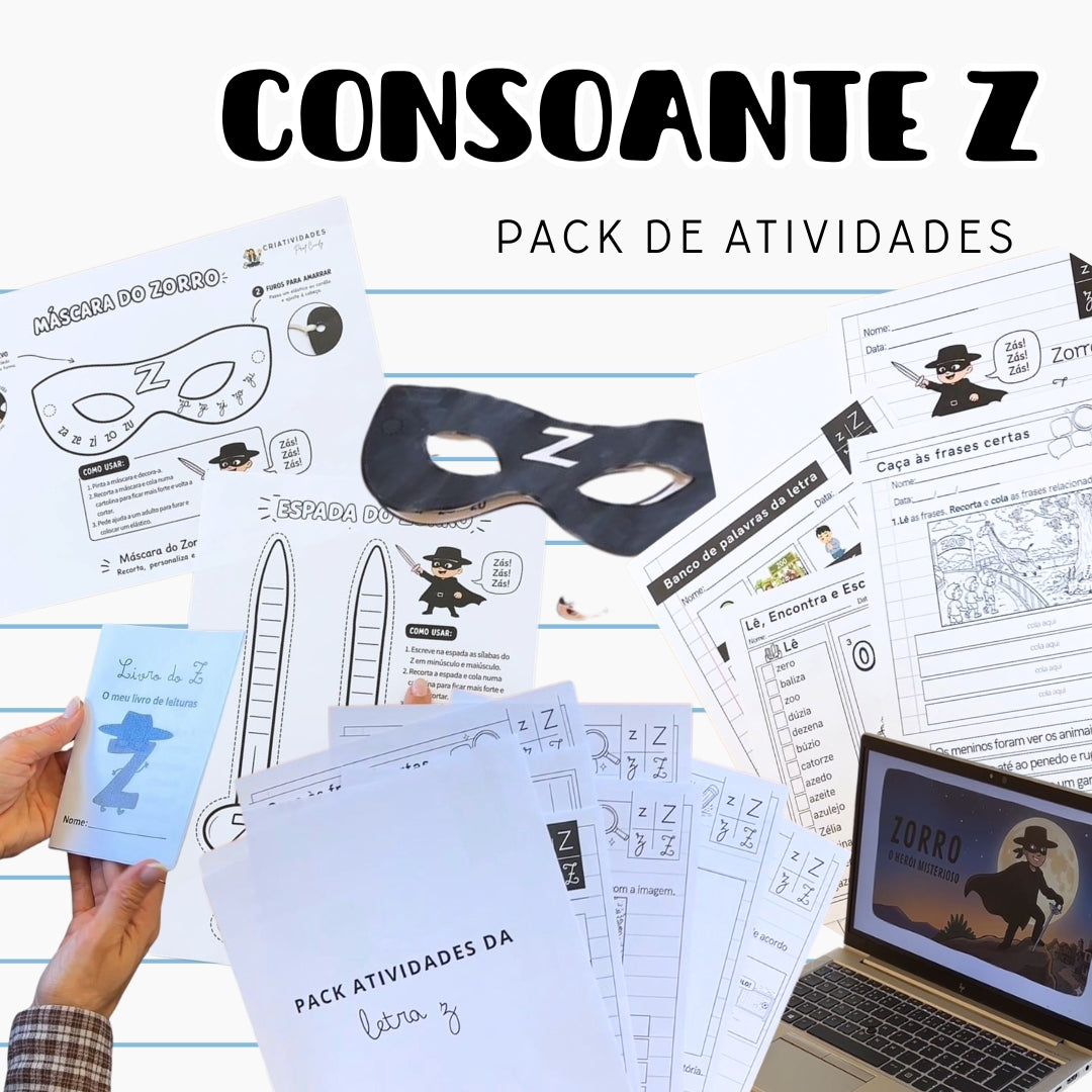 Pack Atividades Consoantes Z