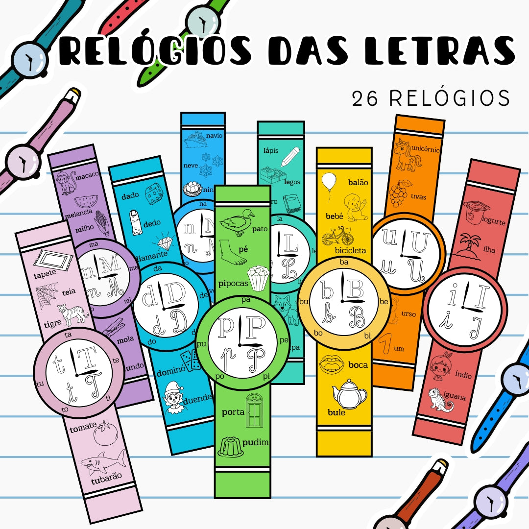 Relógios das letras