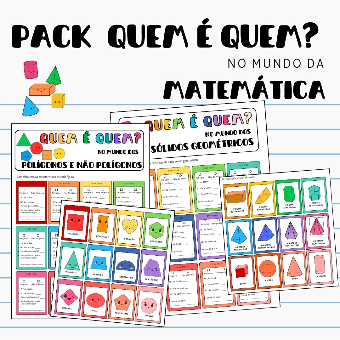 Pack Quem é Quem no mundo da Matemática