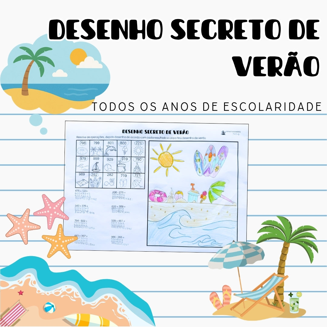 Desenho secreto de primavera/páscoa / verão
