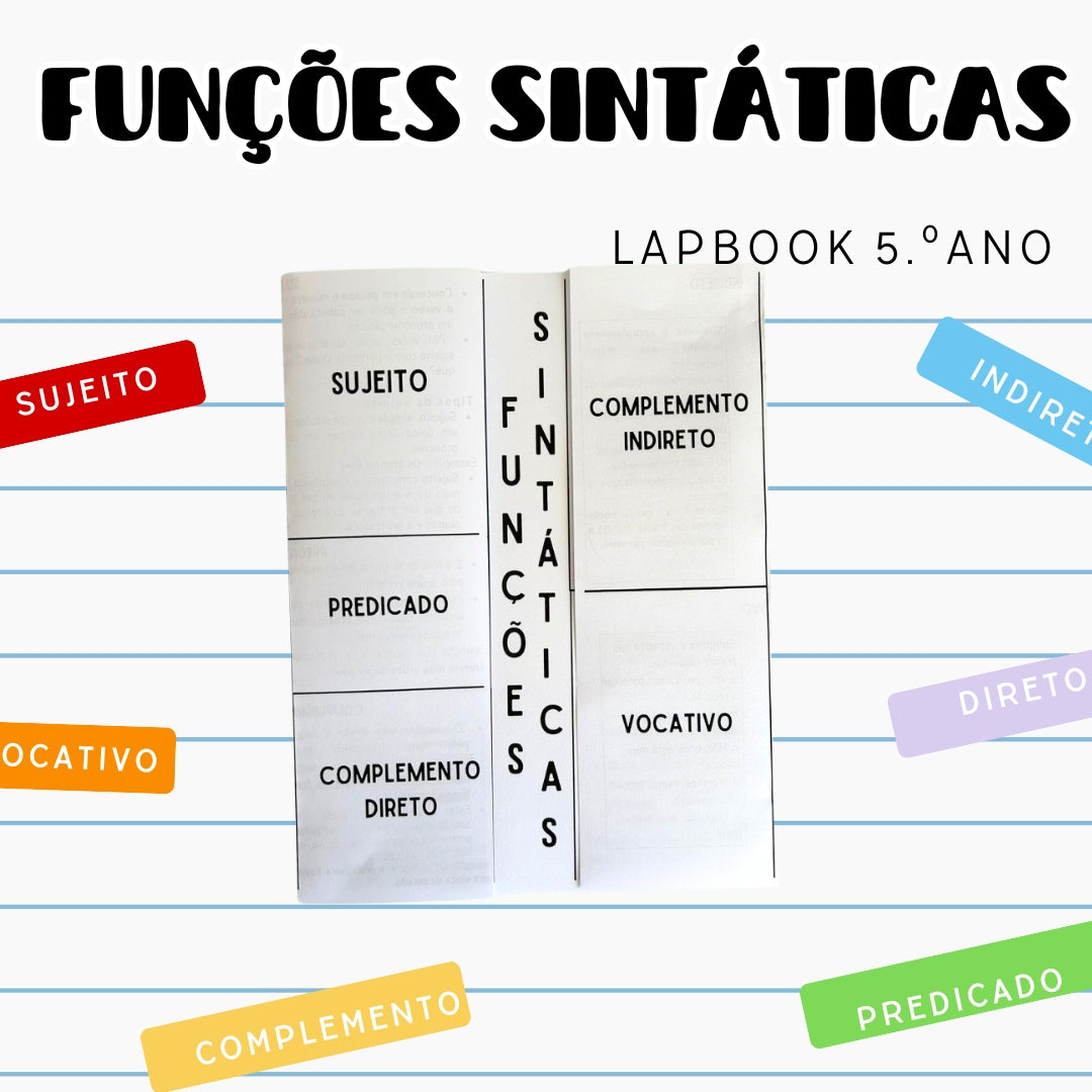 Folheto funções sintáticas 5.ºano
