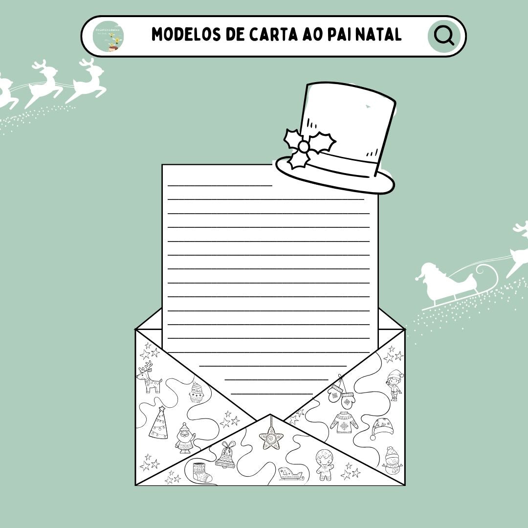 Modelo carta ao Pai Natal