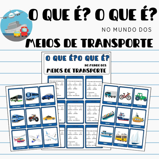 O que é? O que é? no mundo dos meios de transporte