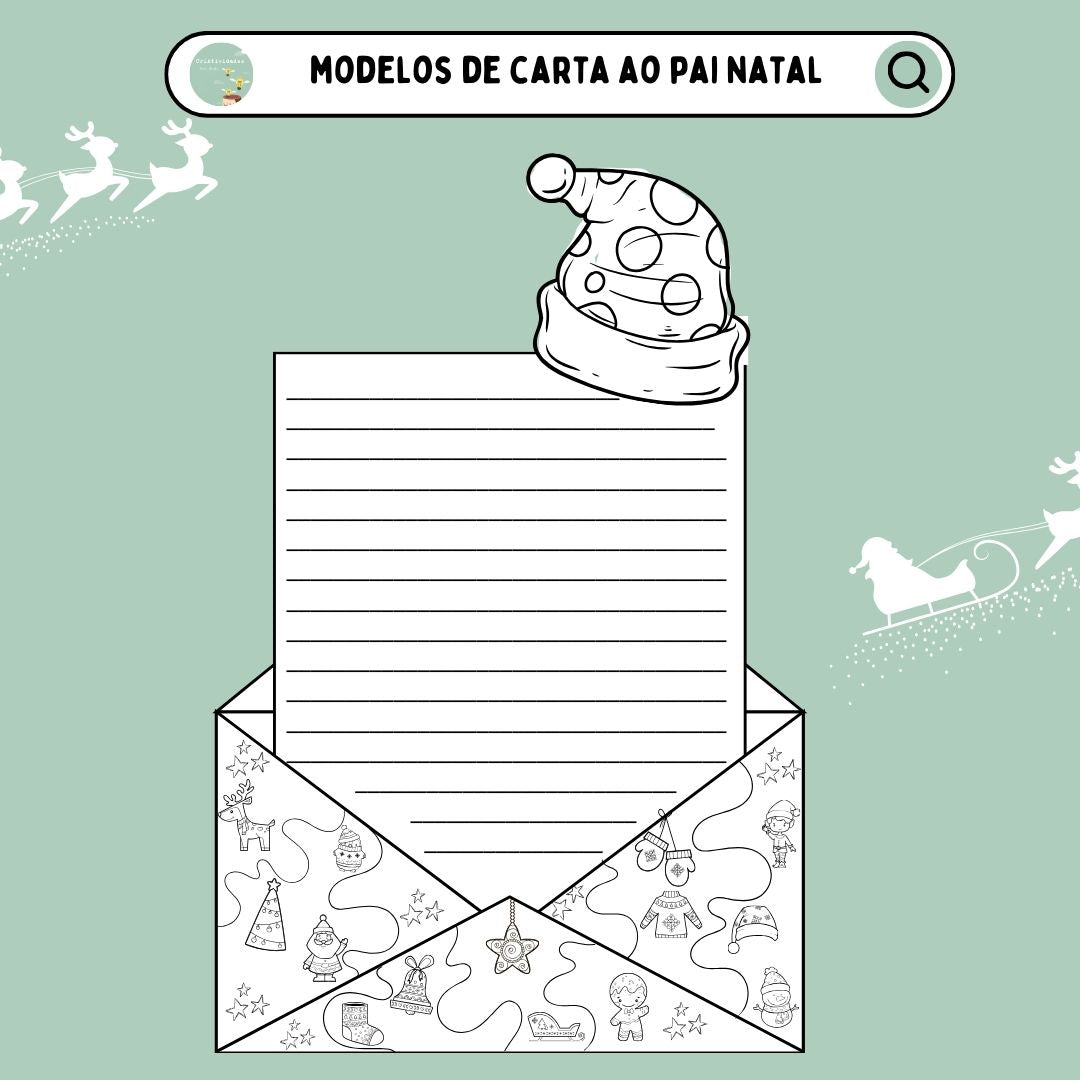 Modelo carta ao Pai Natal