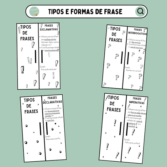 Tipos e formas de frase