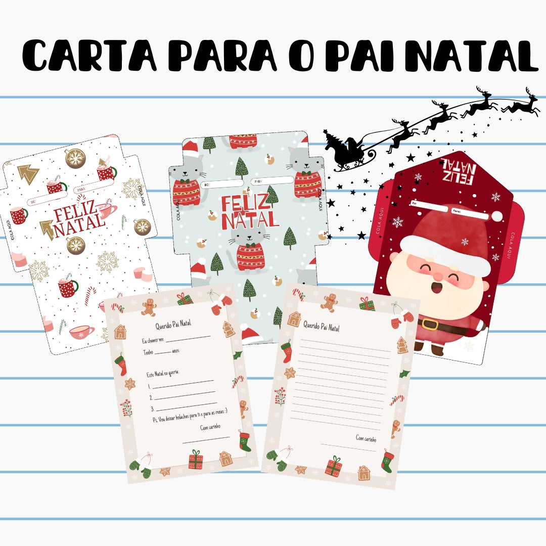 Carta para o pai Natal c/envelope