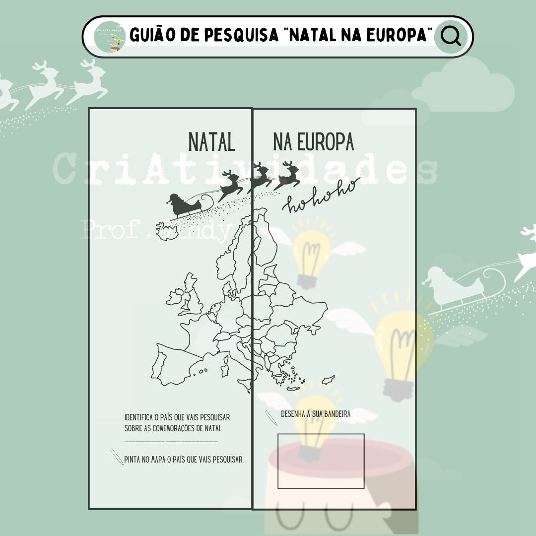 Guião de pesquisa "Natal na Europa" e  "Natal no Mundo"