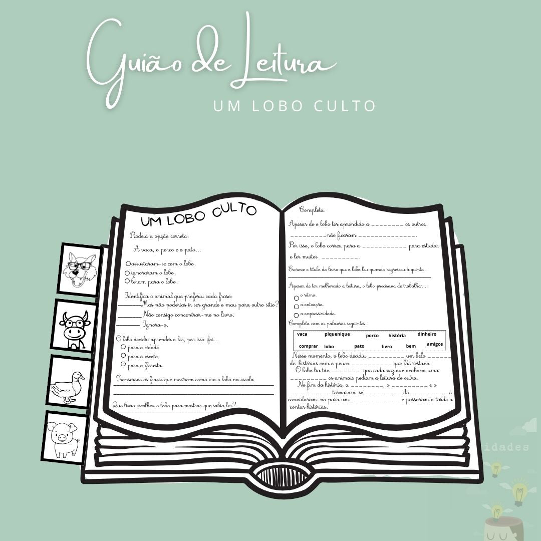 Guião de leitura "Um lobo culto"