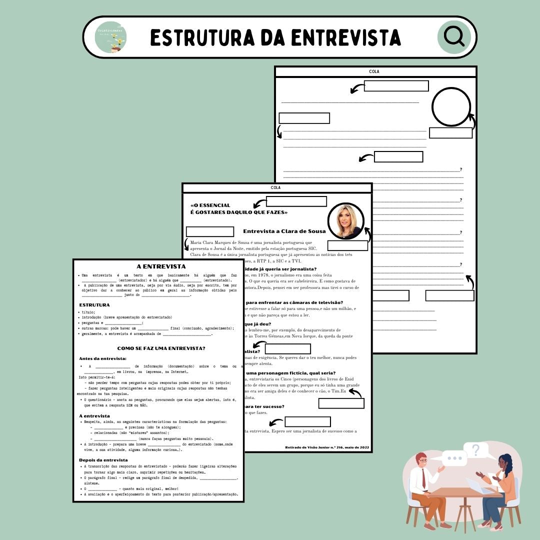 Estrutura da entrevista