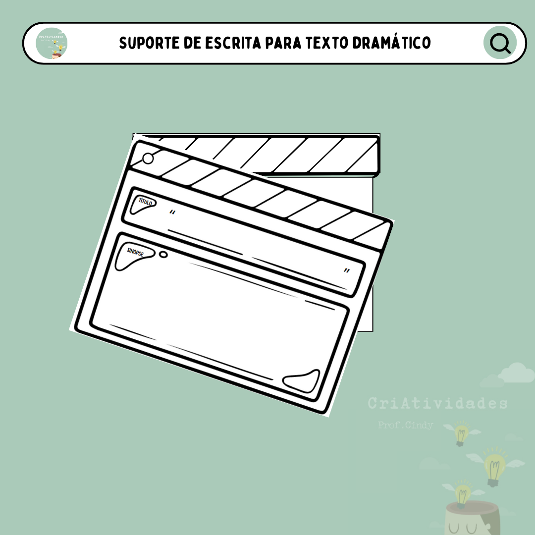 Suporte de escrita para texto dramático