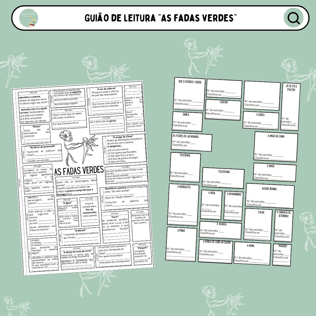 Guião de leitura "As fadas verdes"