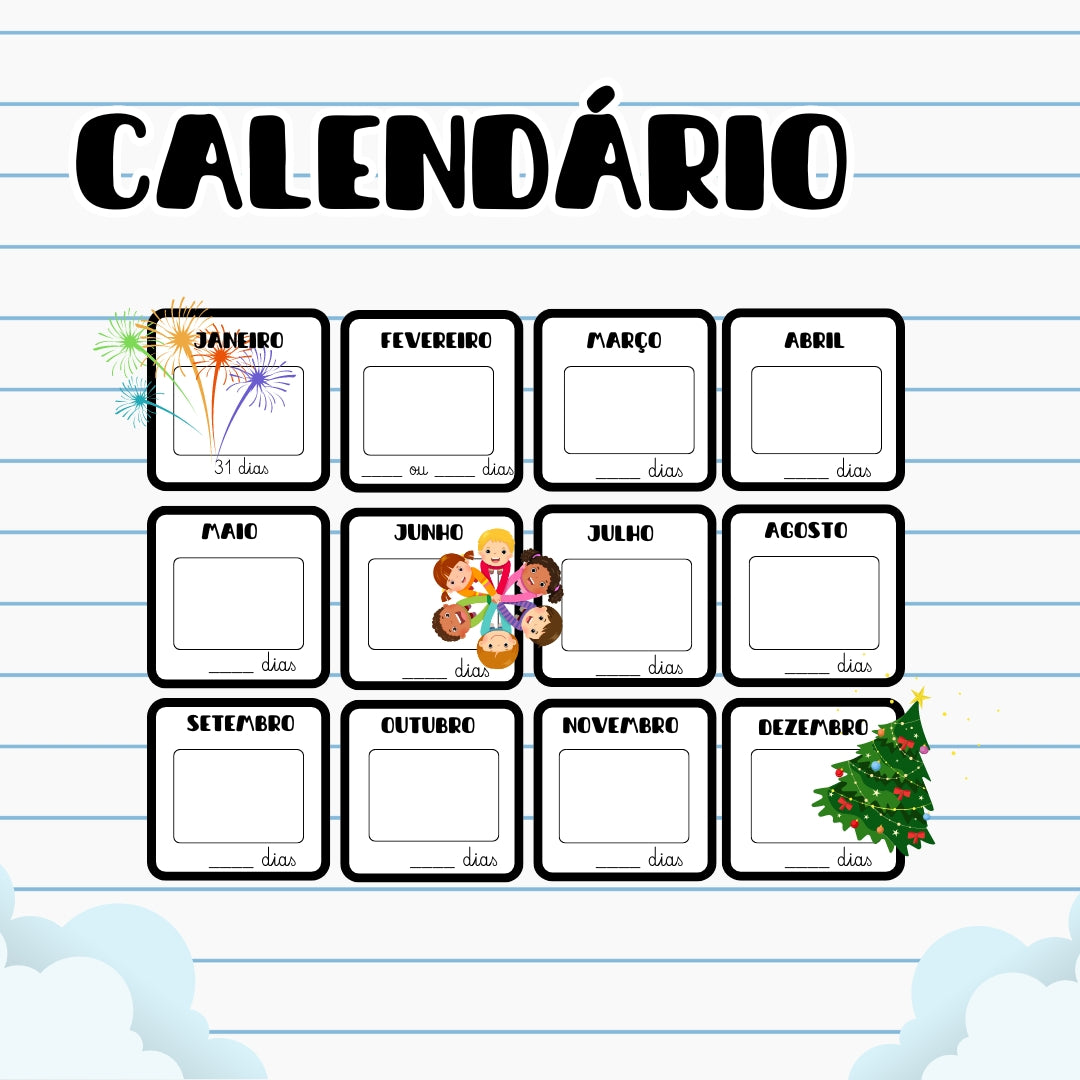 Meses do ano/ Calendário