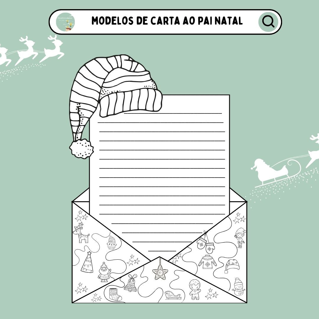 Modelo carta ao Pai Natal