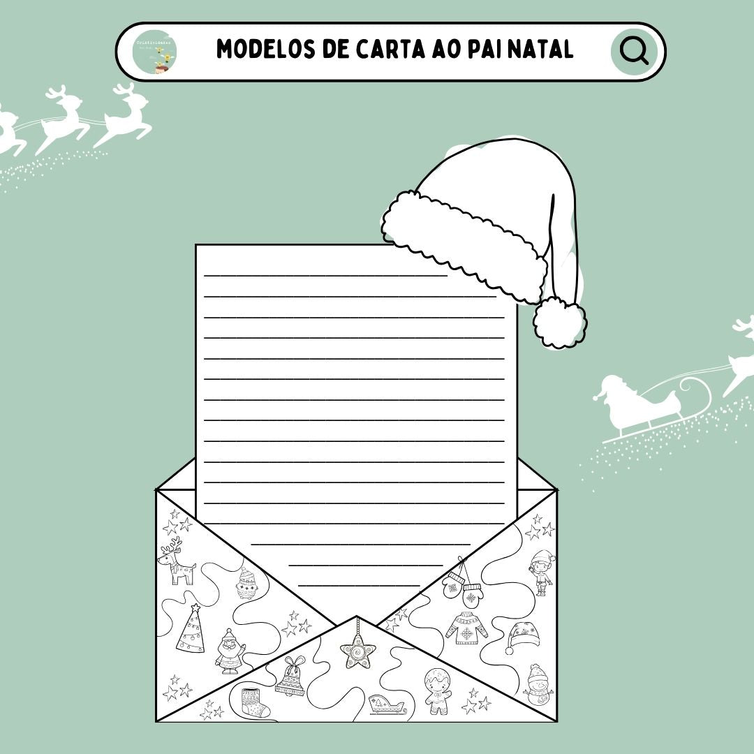 Modelo carta ao Pai Natal