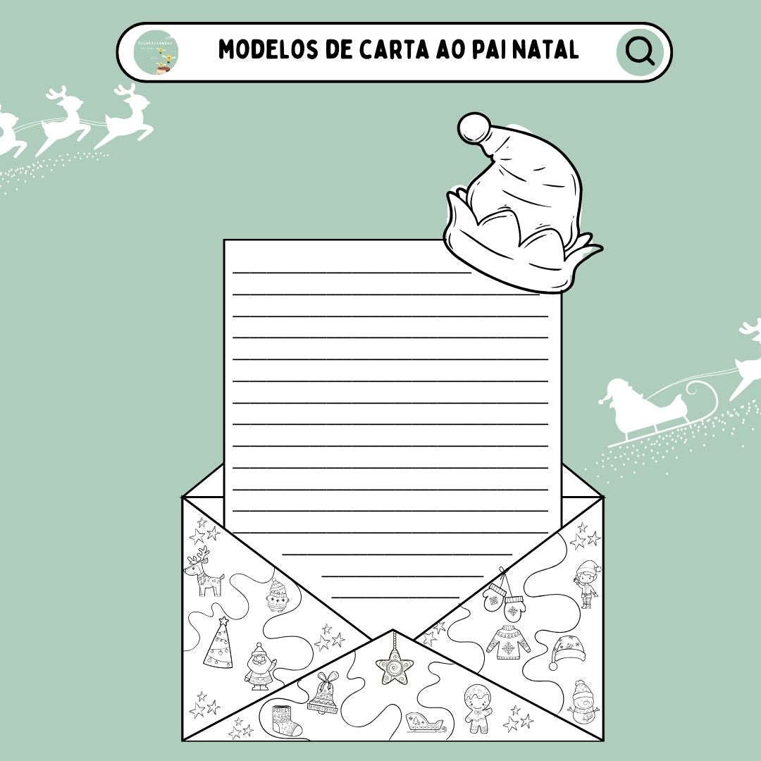 Modelo carta ao Pai Natal