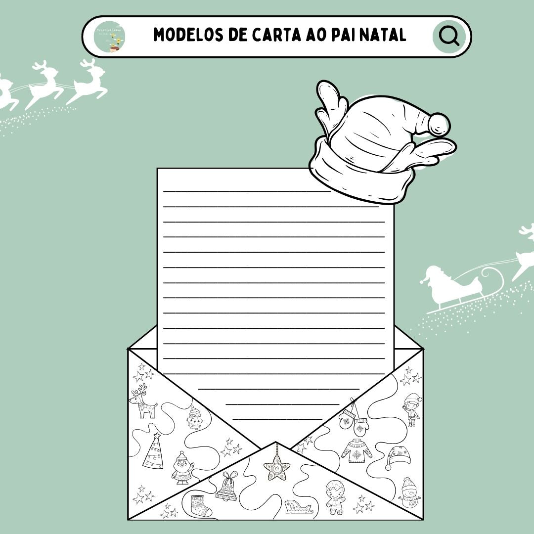 Modelo carta ao Pai Natal