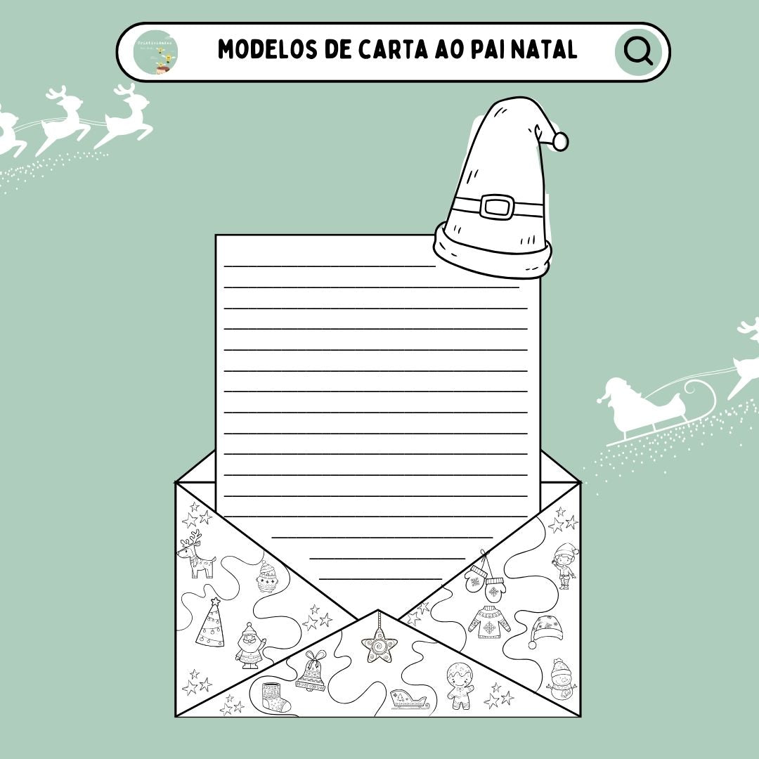 Modelo carta ao Pai Natal