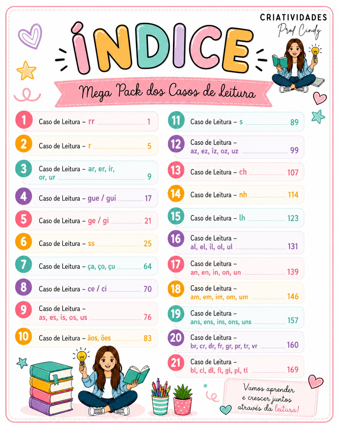 Mega Pack Atividades Casos de Leitura