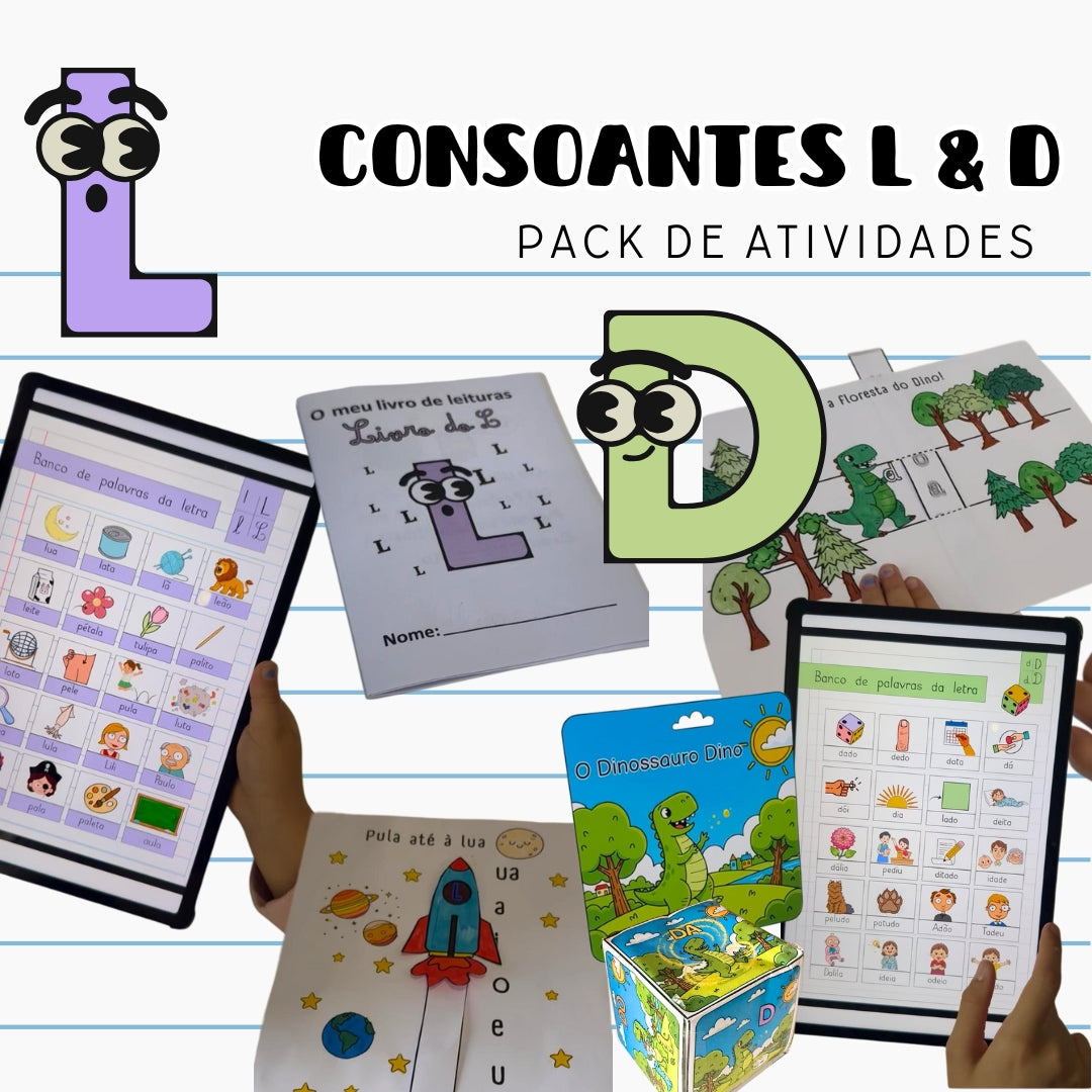 Pack Atividades Consoantes L e D