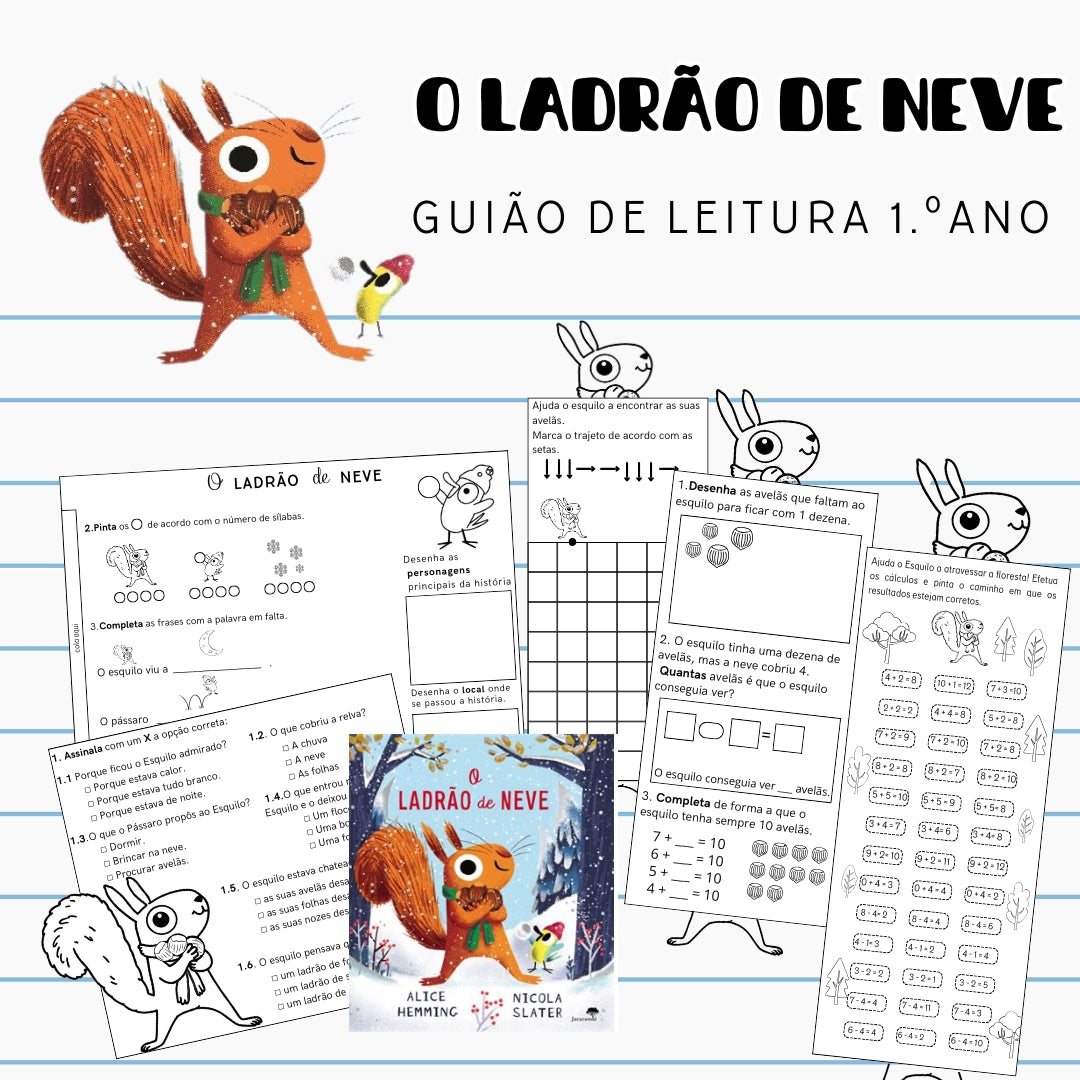 Guião de Leitura 1.º ano - O Ladrão de Neve