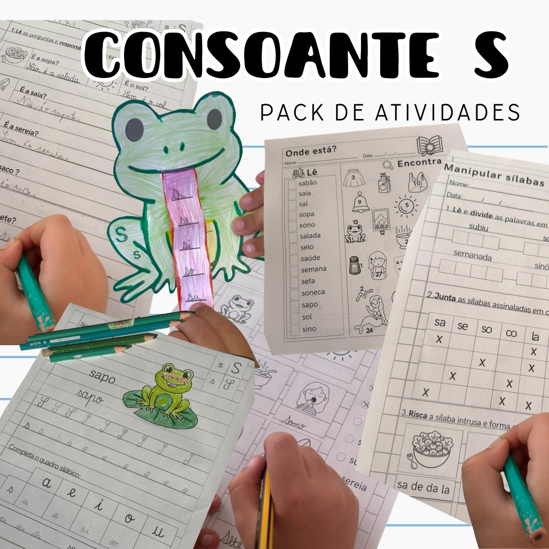 Pack Atividades Consoantes S