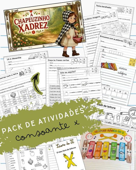 Pack Atividades Consoante X
