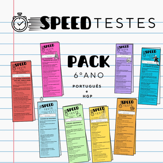 PACK SPEED Testes HGP e Português 6ºano