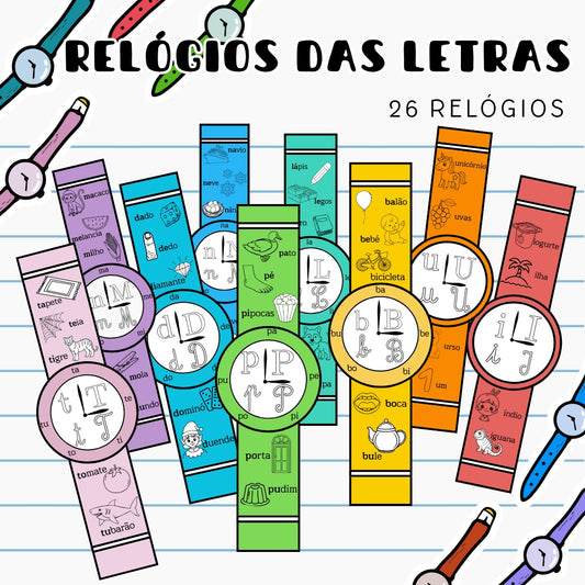 Relógios das letras