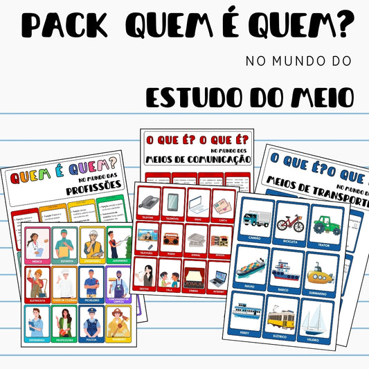 Pack Quem é Quem ? de Estudo do Meio