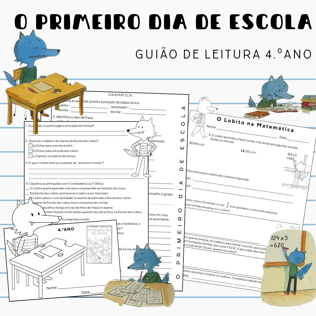 O Primeiro Dia de Escola - Guião de Leitura 1.º Ciclo (todos os anos)