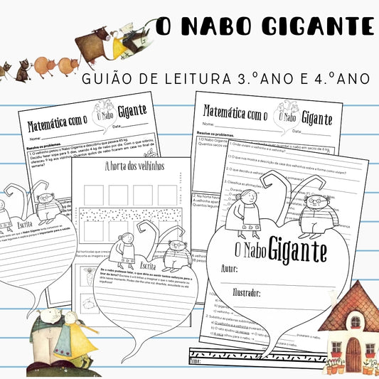 O Nabo Gigante - Guião de Leitura 3.º ano e 4.º ano