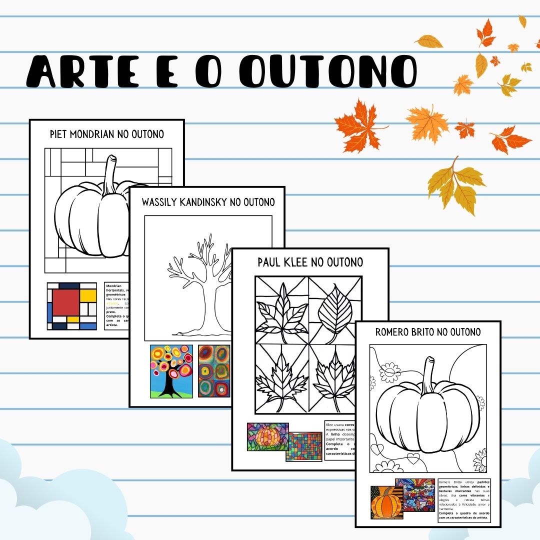 PACK da ARTE (Inverno, outono, primavera, alimentação, páscoa, halloween, natal, etc. )