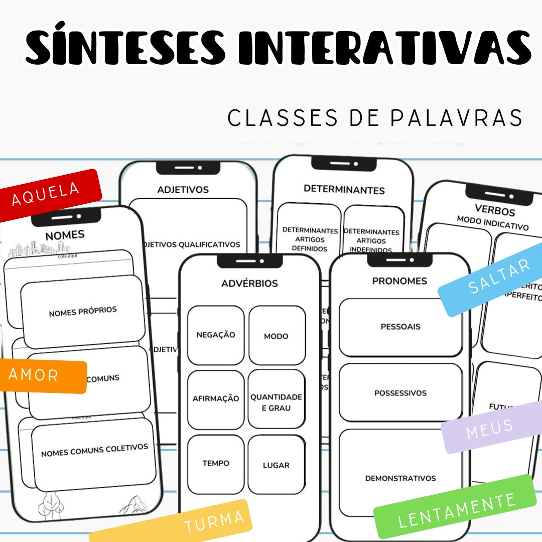 Classes de Palavras - Sínteses interativas