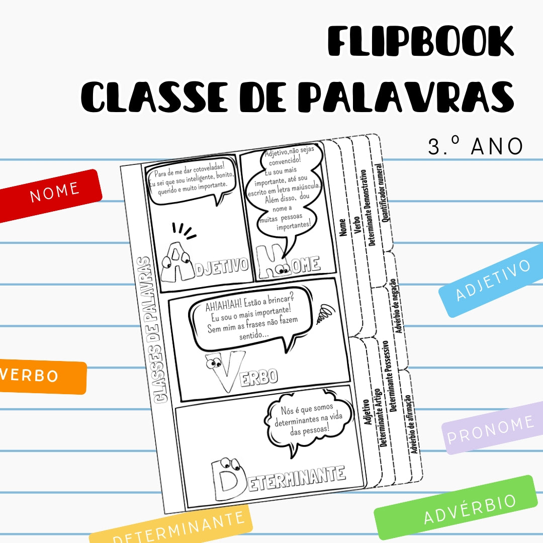 Flipbook Classe de Palavras - 3º Ano