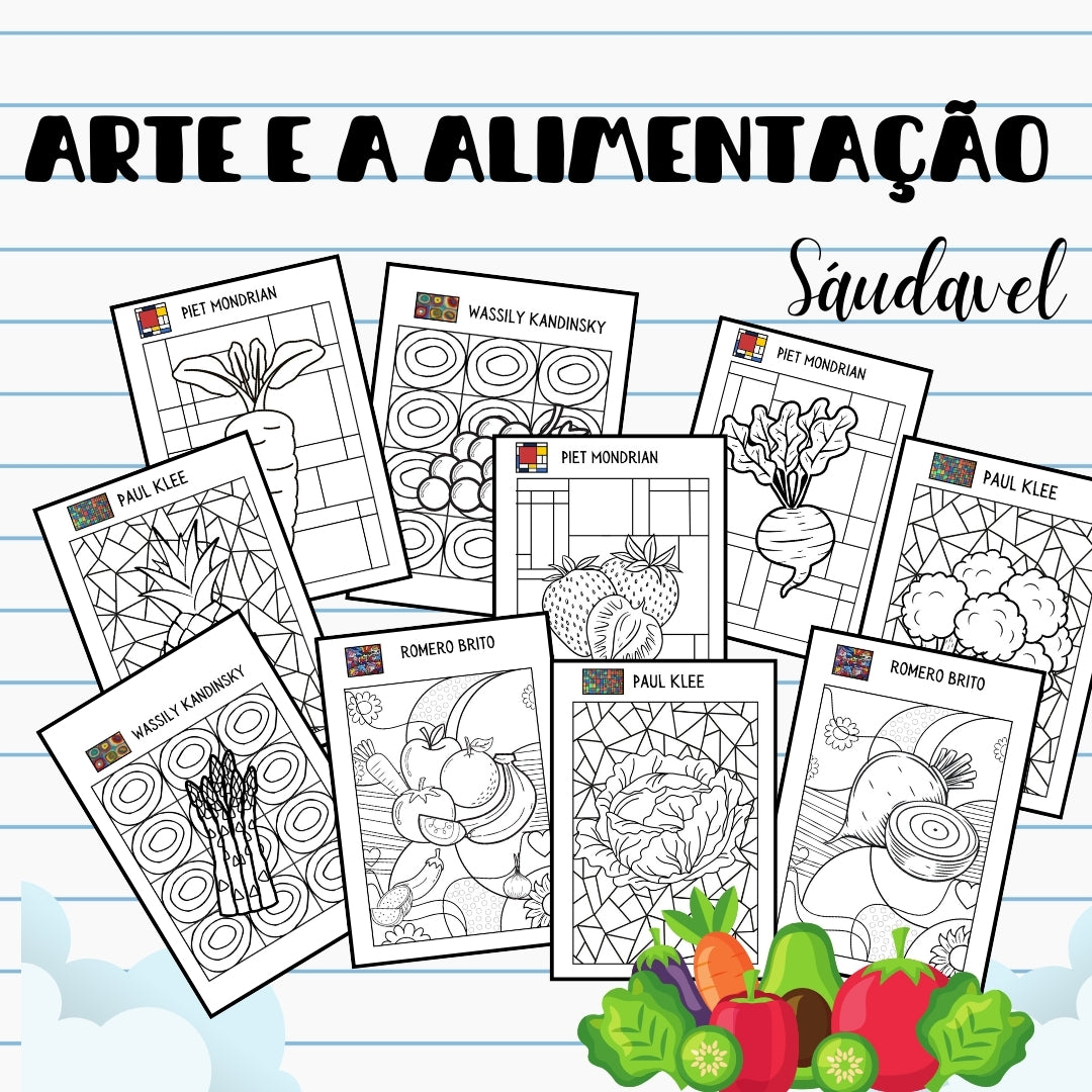 PACK da ARTE (Inverno, outono, primavera, alimentação, páscoa, halloween, natal, etc. )