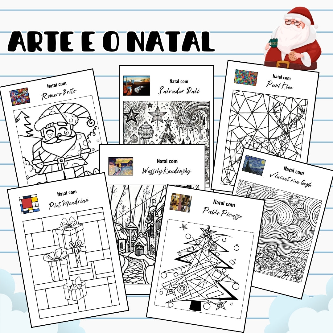 PACK da ARTE (Inverno, outono, primavera, alimentação, páscoa, halloween, natal, etc. )