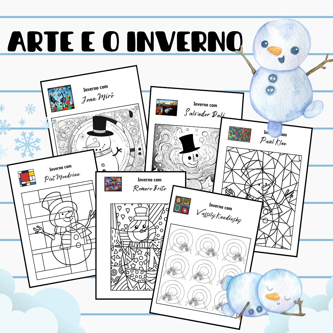 PACK da ARTE (Inverno, outono, primavera, alimentação, páscoa, halloween, natal, etc. )