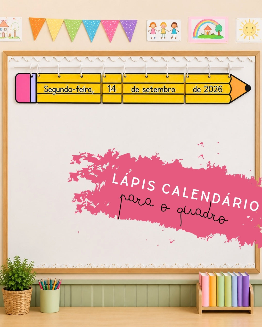 Lápis Calendário para o quadro