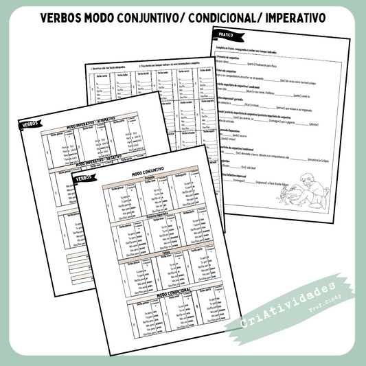 Flipbook Verbos Modo Conjuntivo / Conduncional / Imperativo