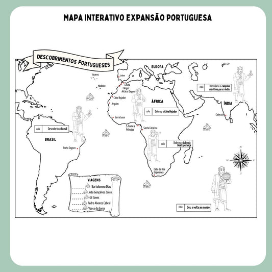 Mapa interativo Expansão Marítima Portuguesa