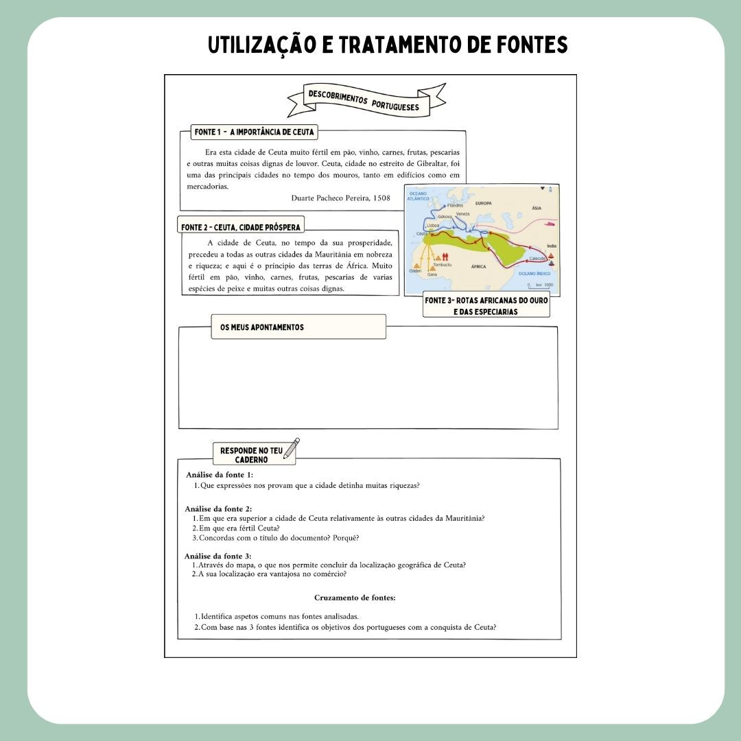 Análise de fontes sobre a Expansão marítima