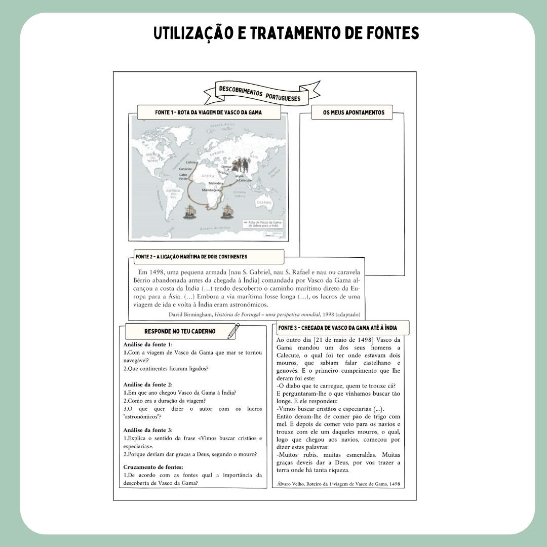 Análise de fontes sobre a Expansão marítima