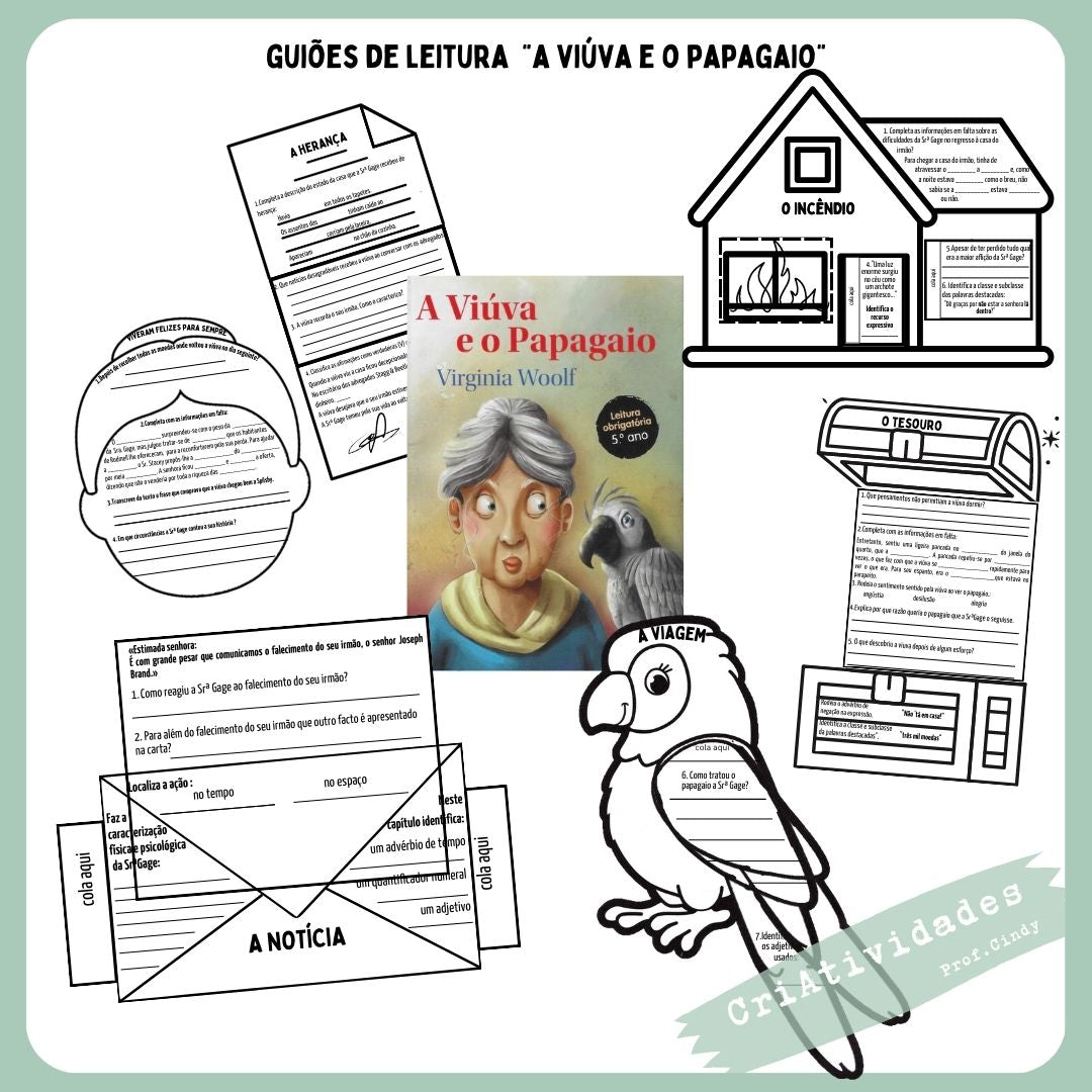 Guiões de leitura "A viúva e o papagaio"