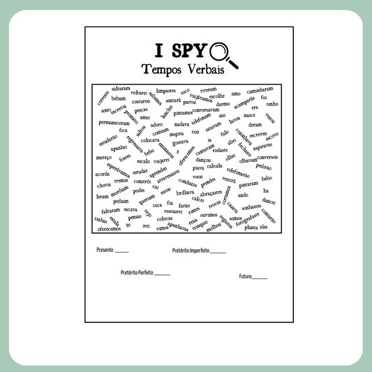 I SPY Tempos Verbais